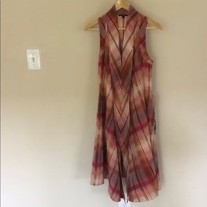 Pink, orange and brown checked Boss dress